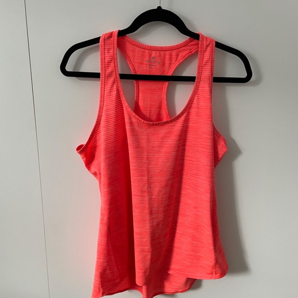 Athleta Tops - Athleta Women's Striped Racerback Tank Top Size Large Orange